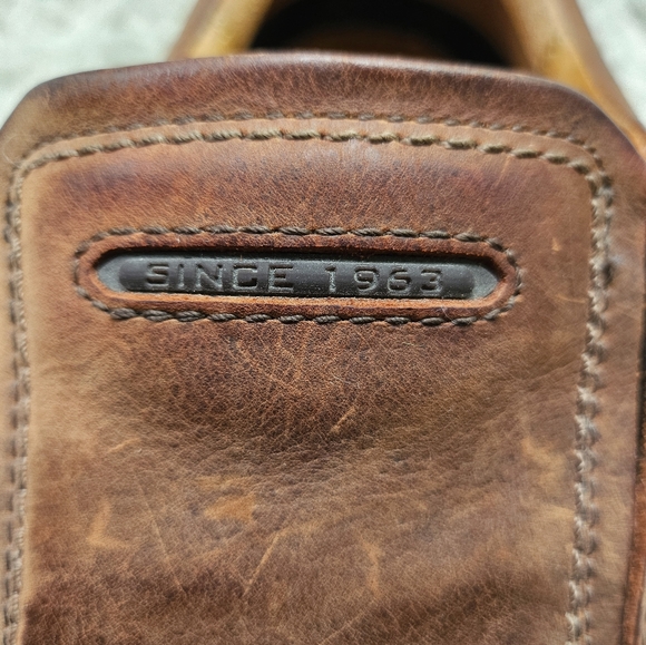 ECCO Men's Suede Leather Slip-on Shoes, Size 12/46, Shock Point Soles - Picture 14 of 14